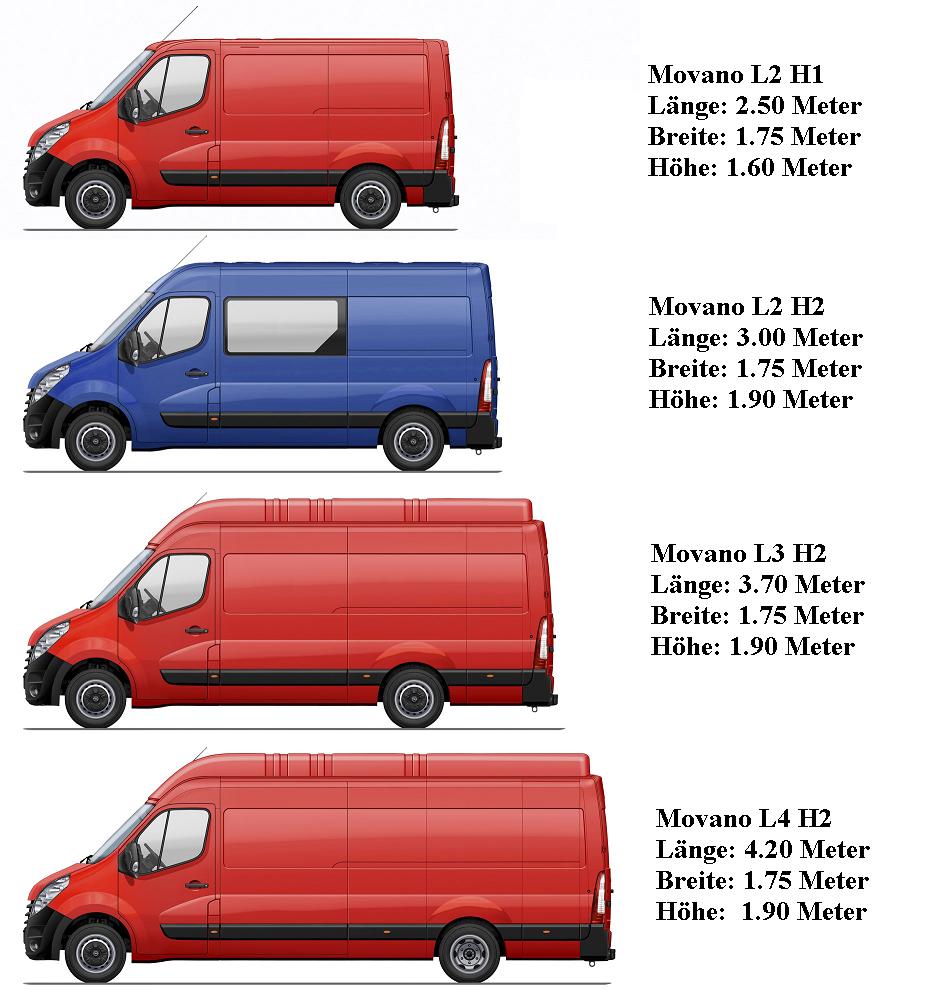 Sprinter / Transporter / Umzugswagen / Transit / Movano ...